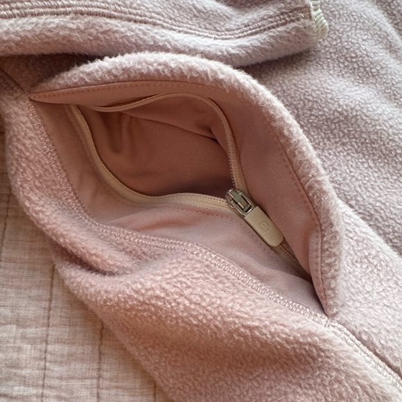 Tumbled Fleece Half Zip Jacket Mink Berry - Picture 5 of 11